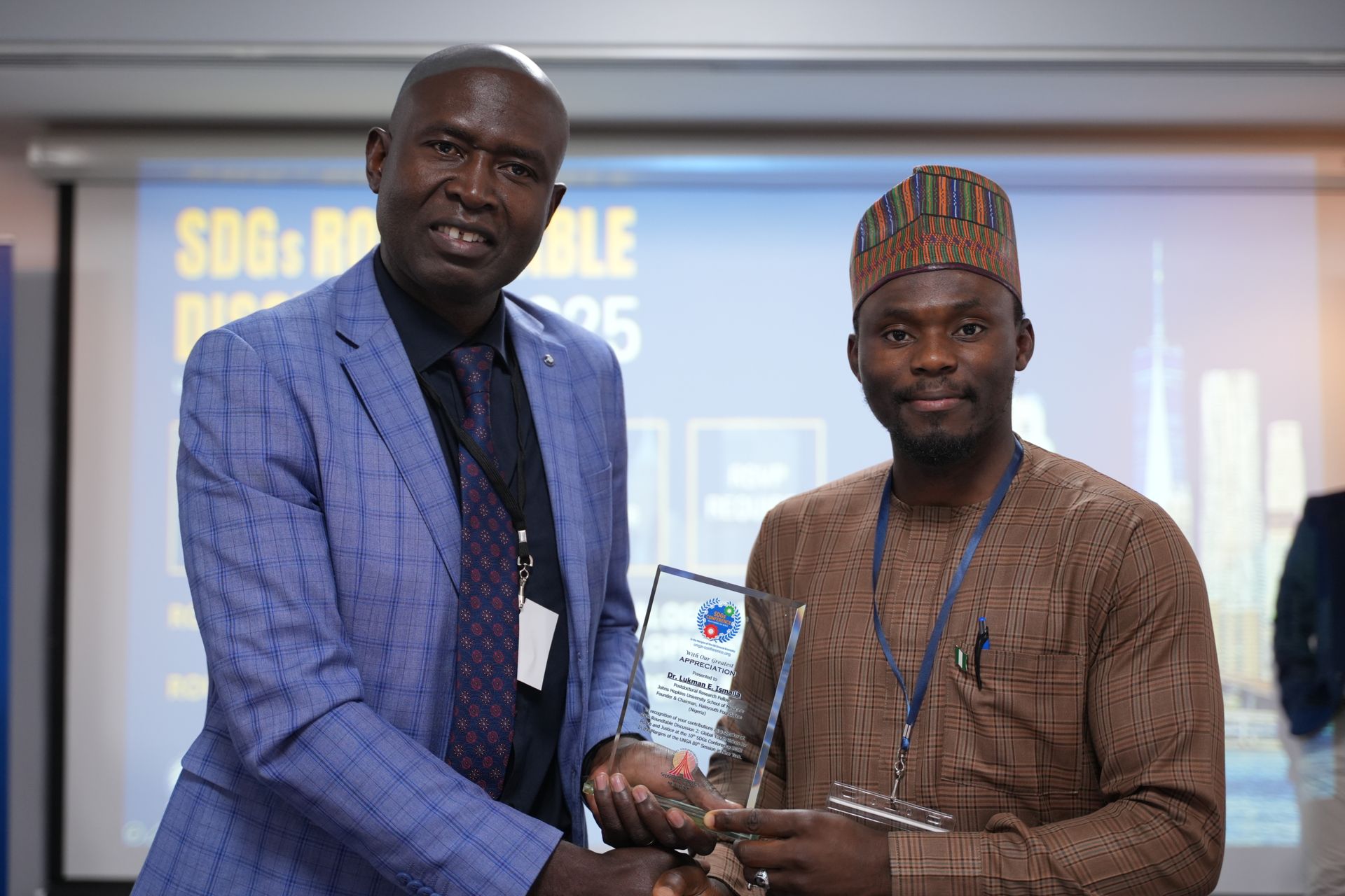 Speakers panel at the SDGs Roundtable Discussion in New York